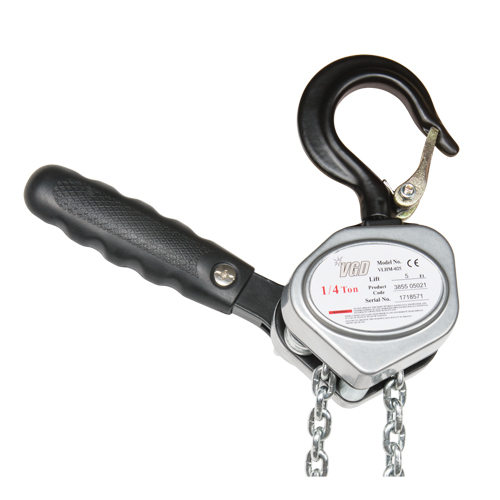 Mini Lever Hoist, 10' Lift, 550 lbs. (0.275 tons) Capacity, Zinc Plated Chain EastCoast Offshore Supplies