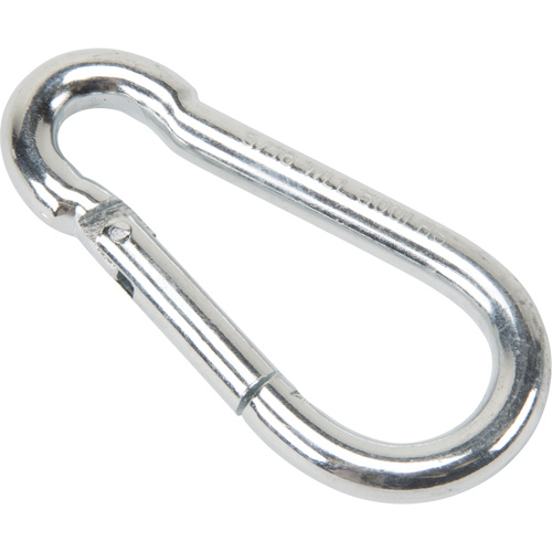 Mousqueton zingu&eacute;, 500 lb (0,25 tonne) Charge d'utilisation max., 5/16" Taille, 1/2" Oeil EastCoast Offshore Supplies