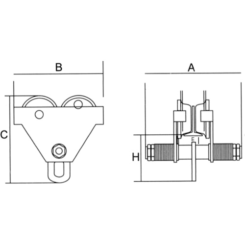Chariot r&eacute;glable avec plaques de s&eacute;curit&eacute;, 1000 lb (0,5 tonne) EastCoast Offshore Supplies