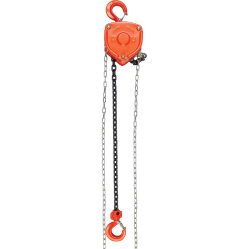 Chain Hoist, 10' Lift, 1000 lbs. (0.45 tons) Capacity, Alloy Steel Chain EastCoast Offshore Supplies