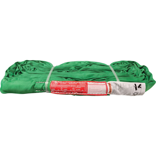 &eacute;lingue ronde en polyester, Vert, 12' lo, 6000 lb Charge verticale EastCoast Offshore Supplies