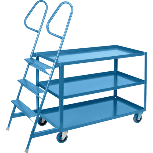Chariots &agrave; cueillette, Acier, 24" la x 64" p, 3 tablettes, Capacit&eacute; 1200 lb EastCoast Offshore Supplies