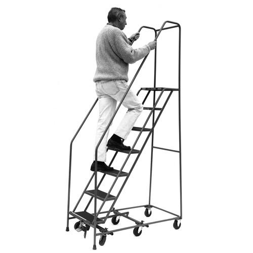 All Directional Ladders, 6 Steps, 16" Step Width, 60" Platform Height, Steel EastCoast Offshore Supplies