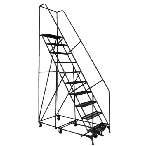 All Directional Ladders, 12 Steps, 24" Step Width, 120" Platform Height, Steel EastCoast Offshore Supplies