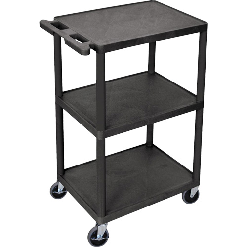 Utility Cart, 3 Tiers, 18" x 40" x 24", 400 lbs. Capacity EastCoast Offshore Supplies