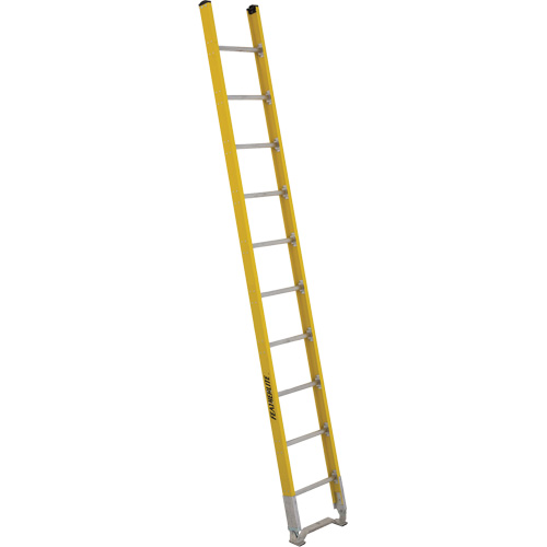 Single Section Straight Ladder - 6100 Series, 10', Fibreglass, 375 lbs., CSA Grade 1AA EastCoast Offshore Supplies