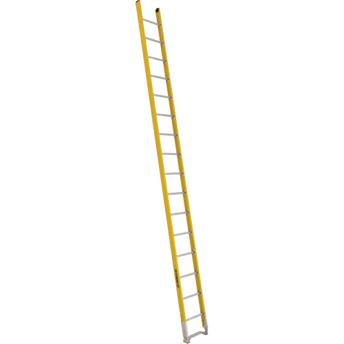 Single Section Straight Ladder - 6100 Series, 16', Fibreglass, 375 lbs., CSA Grade 1AA EastCoast Offshore Supplies