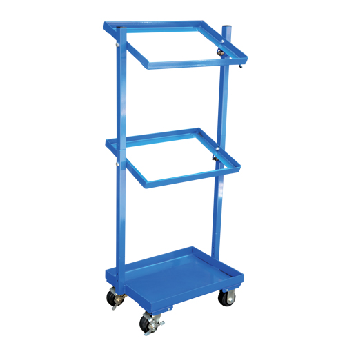 Stock Cart, Steel, 30-11/16" W x 19-1/4" D, 3 Shelves, 300 lbs. Capacity EastCoast Offshore Supplies