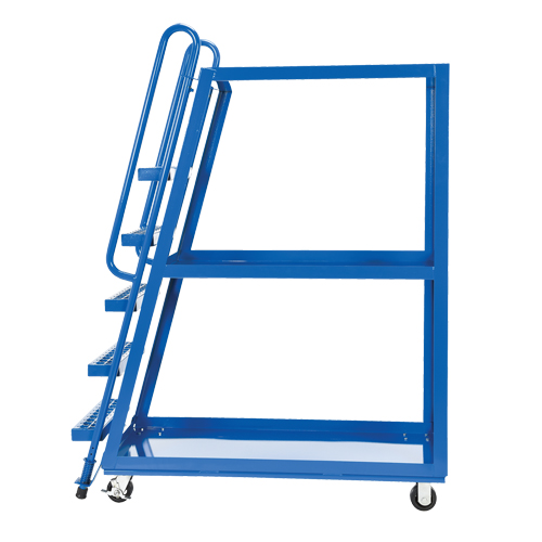 Chariot &agrave; cueillette, Acier, 21-7/8" la x 56-1/8" p, 3 tablettes, Capacit&eacute; 1000 lb EastCoast Offshore Supplies