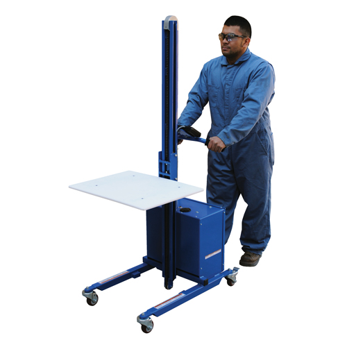Gerbeur &agrave; plateforme &agrave; &eacute;l&eacute;vation rapide, M&eacute;canisme &eacute;lectrique, Capacit&eacute; de 175 lb, Levage max de 57" EastCoast Offshore Supplies
