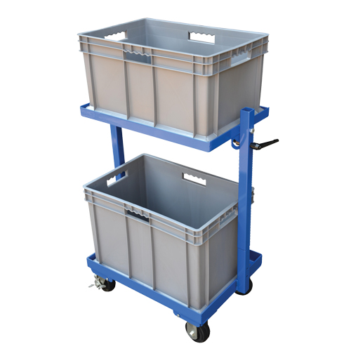 Stock Cart, Steel, 30-11/16" W x 19-1/4" D, 2 Shelves, 200 lbs. Capacity EastCoast Offshore Supplies