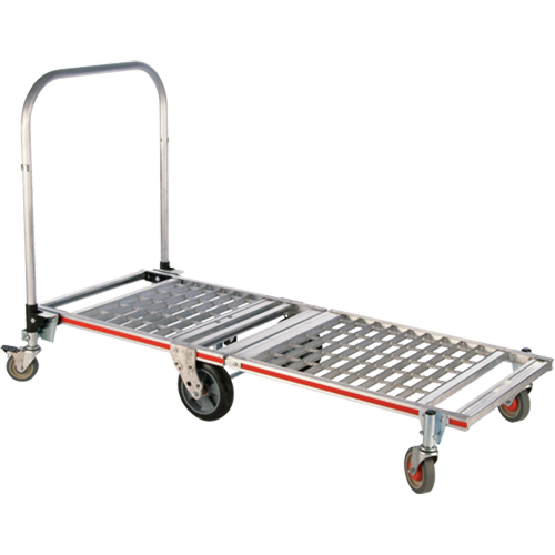 Chariot &agrave; plateforme repliable &agrave; six roues, Aluminium, 1550 lb, 61-7/8" lo x 23-1/4" la, Hauteur 39" EastCoast Offshore Supplies