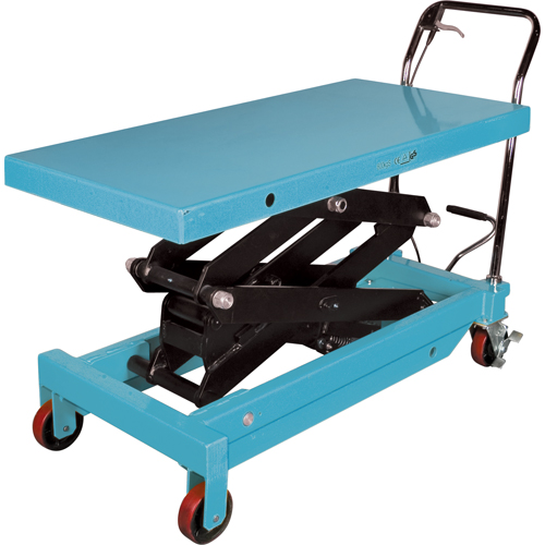 Table &eacute;l&eacute;vatrice robuste &agrave; ciseaux hydraulique, 48" lo x 24" la, Acier, Capacit&eacute; 1545 lb EastCoast Offshore Supplies