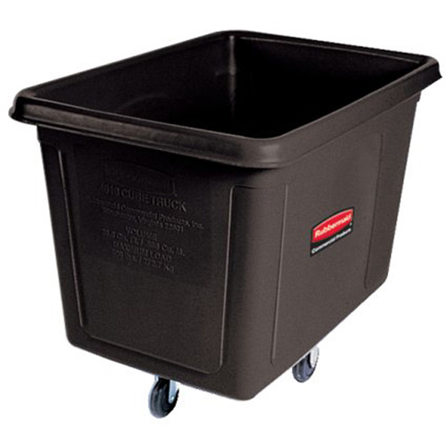 Chariot cubique, Plastique recycl&eacute; noir, 38" lo x 26" la x 28" h, Volume 8 pi³, Capacit&eacute; 300 lb EastCoast Offshore Supplies