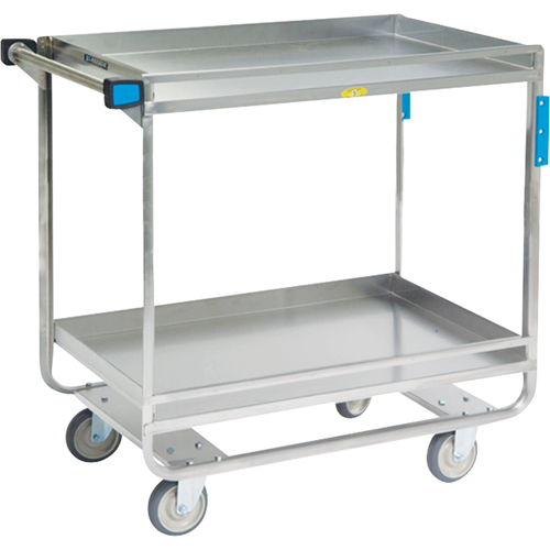 Guard Rail Carts, 2 Tiers, 23" W x 37-1/4" H x 38-5/8" D, 700 lbs. Capacity EastCoast Offshore Supplies