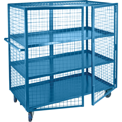 Wire Mesh Truck, 3 Tiers, 63" L x 32" W x 62.5" H, 1200 lbs. Cap. EastCoast Offshore Supplies