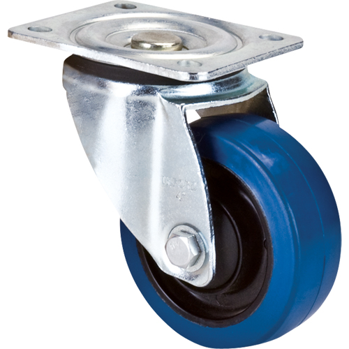 Blue Caster, Swivel, 4" (101.6 mm), Rubber, 350 lbs. (158.8 kg.) EastCoast Offshore Supplies