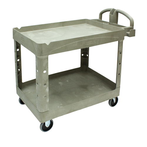Heavy Duty Utility Cart - 4520-88, 2 Tiers, 25-1/4" x 39" x 44", 500 lbs. Capacity EastCoast Offshore Supplies