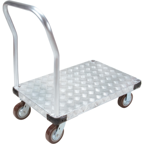 Aluminum Platform Truck, 24" W x 36" L, 3400 lbs. Cap., Polyurethane Wheels EastCoast Offshore Supplies