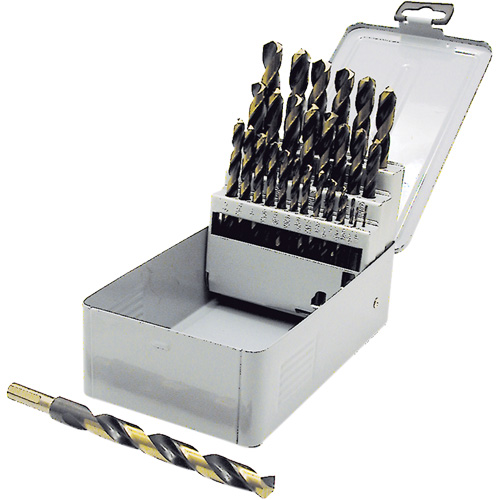 Jeu de forets &agrave; queue r&eacute;duite de premi&egrave;re qualit&eacute; JET-KUT B & G BG29RS, 29 morceaux, Acier rapide EastCoast Offshore Supplies