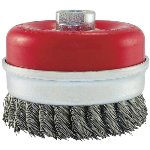 Knot Banded Cup Brush, 5" Dia. x 5/8"-11 Arbor EastCoast Offshore Supplies