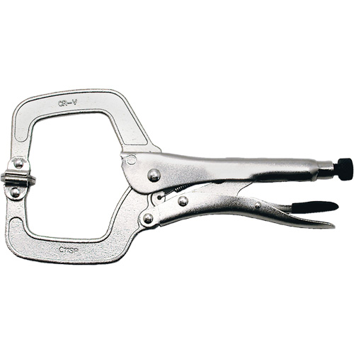 Super Heavy-Duty Locking C-Clamp with Swivel Pad, 11" (279 mm) Capacity EastCoast Offshore Supplies