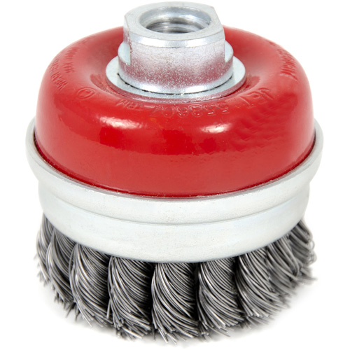 High-Performance Knot Banded Cup Brush, 3" Dia. x 5/8"-11 Arbor EastCoast Offshore Supplies