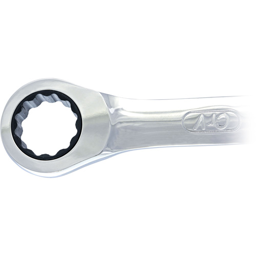 Cl&eacute; mixte &agrave; cliquet &agrave; motif long non r&eacute;versible, 19 mm, Fini Ordinaire EastCoast Offshore Supplies