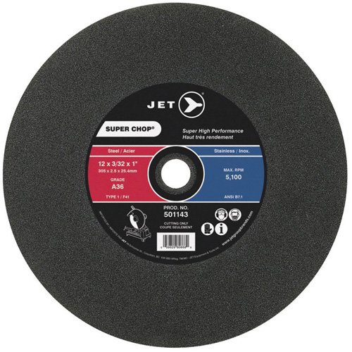 Super Chop&reg; Cut-Off Wheel, 16" x 7/64", 1" Arbor, Type 1, 3700 RPM EastCoast Offshore Supplies