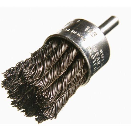 Knotted Wire End Brushes, 1" Dia., 0.012" Wire Dia., 1/4" Shank EastCoast Offshore Supplies