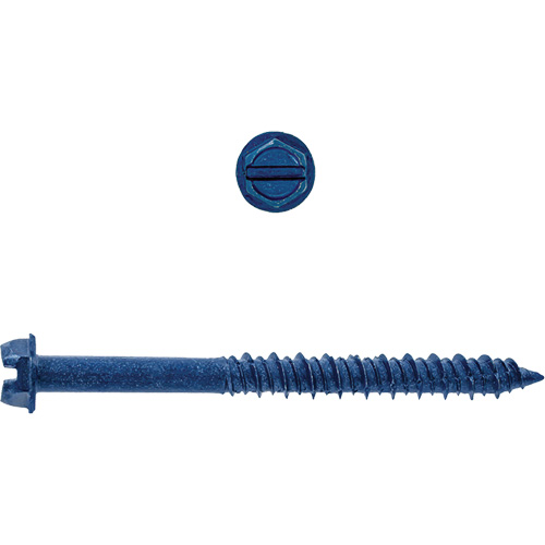 Hex Washer Slot SD Concrete Screws, 3/16" x 1-3/4" L, Zinc Plate EastCoast Offshore Supplies