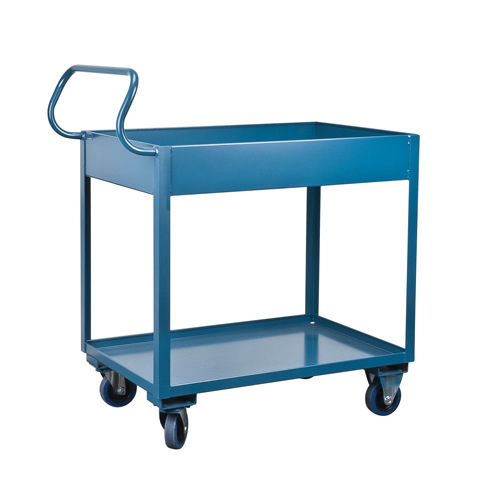 Chariots de service &agrave; bordure profonde, 2 Tiers, 24" la x 47" h x 36" p, Capacit&eacute; 1200 lb EastCoast Offshore Supplies