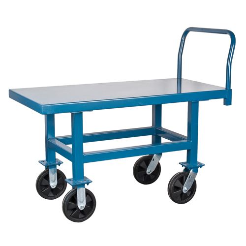 Elevated Platform Trucks, 48" L x 24" W, 1800 lbs. Capacity, Rubber Casters EastCoast Offshore Supplies