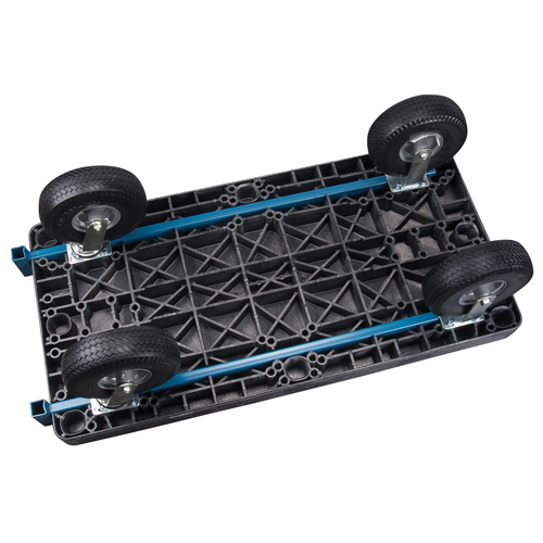 Plastic Platform Trucks, 60" L x 30" W, 1000 lbs. Cap., Pneumatic Wheels EastCoast Offshore Supplies