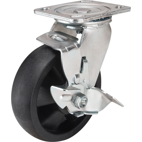 Hi-Temp Caster, Swivel with Brake, 6" (152.4 mm), Nylon, 880 lbs. (399 kg.) EastCoast Offshore Supplies