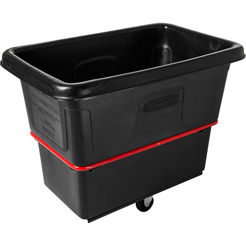 Heavy-Duty Utility Cube Truck, Black Recycled Plastic, 43-1/4" L x 28" W x 33-3/4" H, 12 cu. ft. Volume, 800 lbs. Capacity EastCoast Offshore Supplies