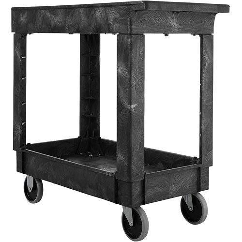 Flat Handle Utility Cart, 2 Tiers, 34" x 31-1/4" x 16", 500 lbs. Capacity EastCoast Offshore Supplies