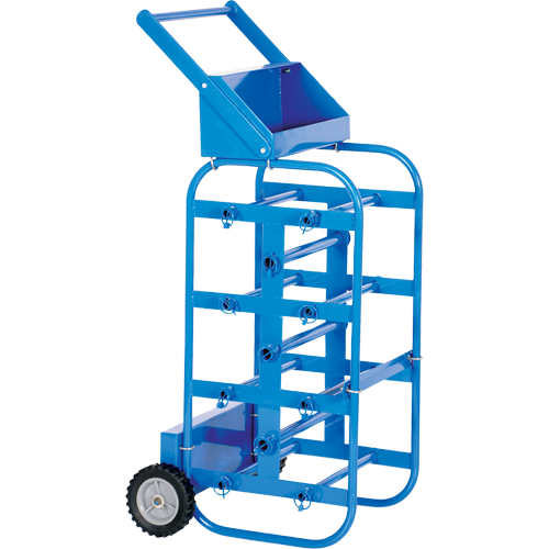 Chariot portatif pour mat&eacute;riaux bobin&eacute;s, Acier, 11 Montants, 19-1/2" la x 43-1/4" h x 17-1/2" p, Capacit&eacute; de 150 lb EastCoast Offshore Supplies