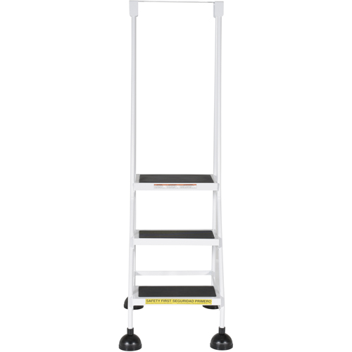 Stop-Step Ladders, 3 Steps, 16" Step Width, 28-11/16" Platform Height, Steel EastCoast Offshore Supplies