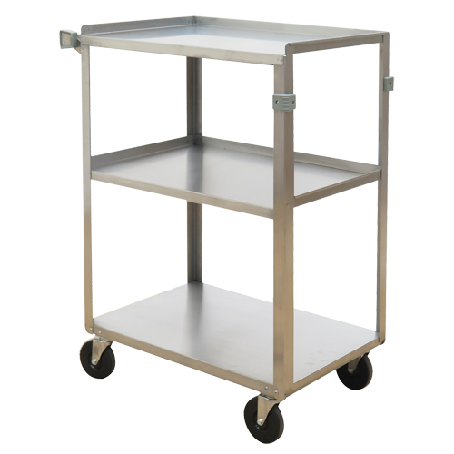 Shelf Carts, 3 Tiers, 15-3/4" W x 32" H x 24" D, 500 lbs. Capacity EastCoast Offshore Supplies