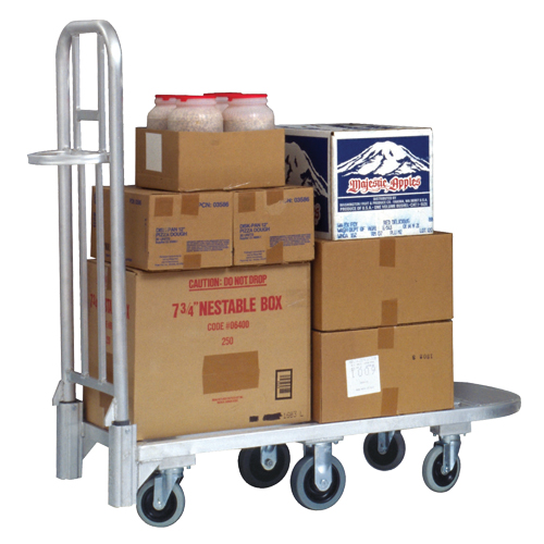 Chariot en aluminium pour marchandise, 20" la x 55-1/4" lo, 1200 lb cap, Roues Polyur&eacute;thane EastCoast Offshore Supplies