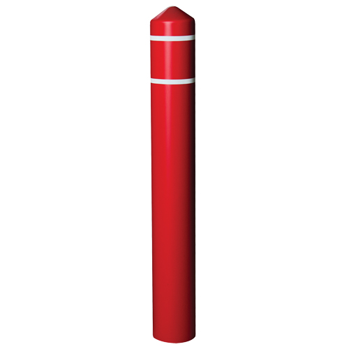 Enveloppe lisse pour butoir avec bandes r&eacute;fl&eacute;chissantes, 4" dia. x 56" l, Rouge EastCoast Offshore Supplies