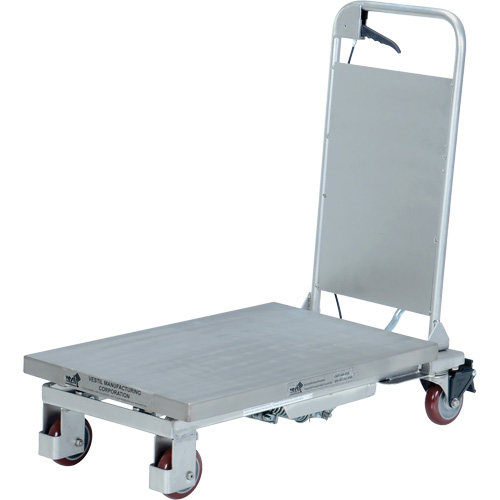 Manual Hydraulic Scissor Lift Table, 27-1/2" L x 17-5/8" W, Partial Stainless Steel, 400 lbs. Capacity EastCoast Offshore Supplies