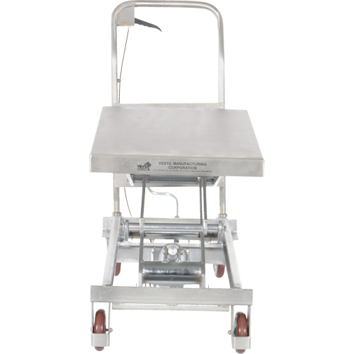 Manual Hydraulic Scissor Lift Table, 35-1/2" L x 20" W, Partial Stainless Steel, 800 lbs. Capacity EastCoast Offshore Supplies