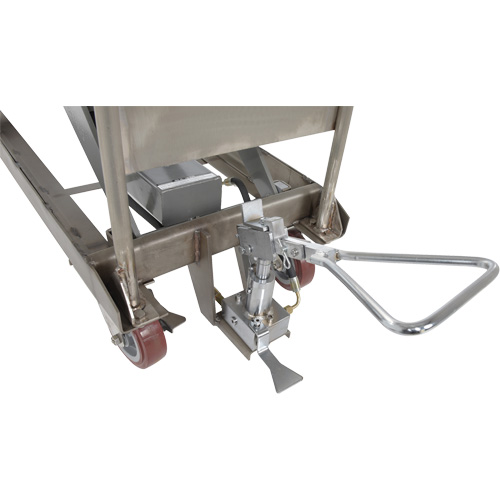 Manual Hydraulic Scissor Lift Table, 47" L x 24" W, Partial Stainless Steel, 2000 lbs. Capacity EastCoast Offshore Supplies