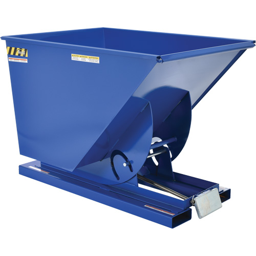 Self-Dumping Hopper, Steel, 1 cu.yd., Blue EastCoast Offshore Supplies