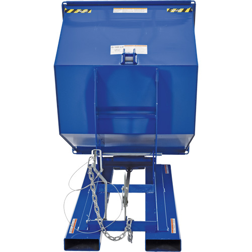 Self-Dumping Hopper, Steel, 1 cu.yd., Blue EastCoast Offshore Supplies
