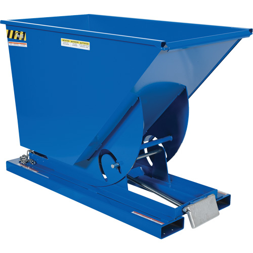 Self-Dumping Hopper, Steel, 3/4 cu.yd., Blue EastCoast Offshore Supplies