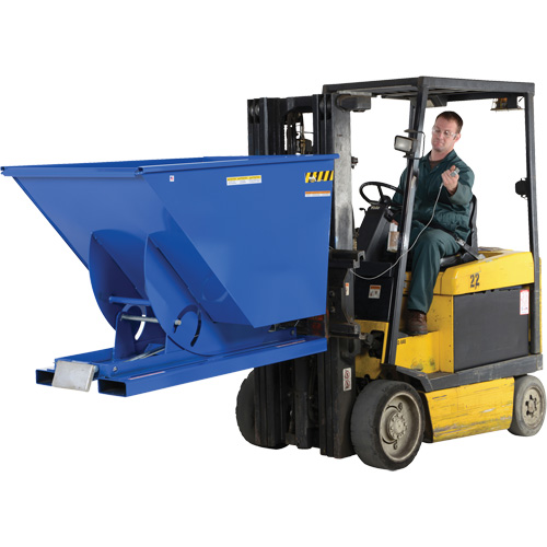Self-Dumping Hopper, Steel, 1-1/2 cu.yd., Blue EastCoast Offshore Supplies