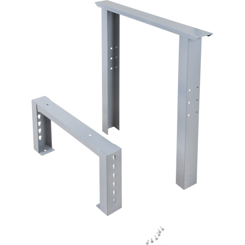 Pattes d'&eacute;tabli pour service industriel, Acier, 24" p x 34" h, Simple EastCoast Offshore Supplies